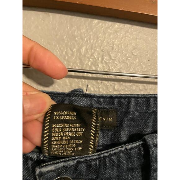 Vintage Mossimo Jeans Womens 4 Blue Bootcut Flare Stretch Casual Low Rise Y2K - Picture 3 of 8